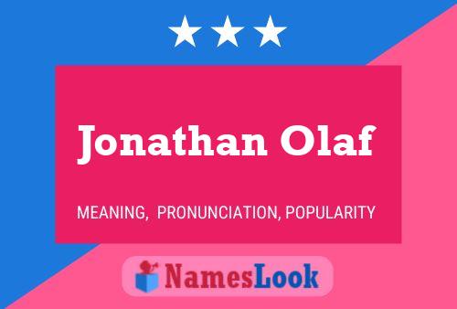 Постер имени Jonathan Olaf