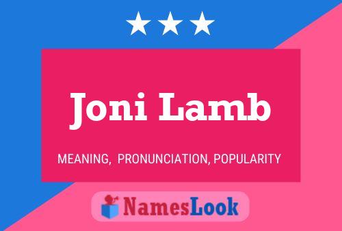 Постер имени Joni Lamb