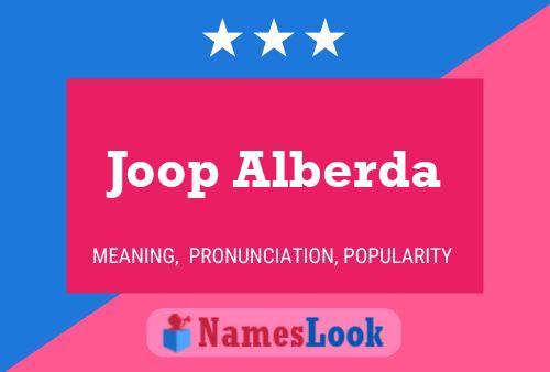 Постер имени Joop Alberda