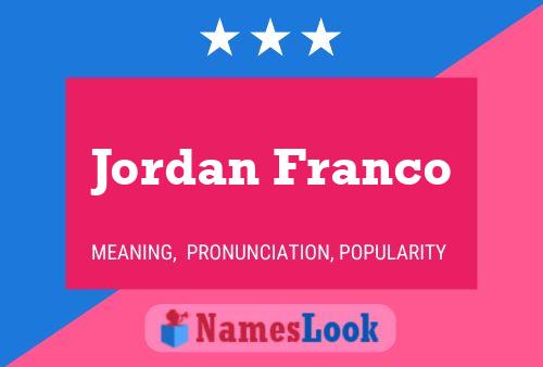 Постер имени Jordan Franco