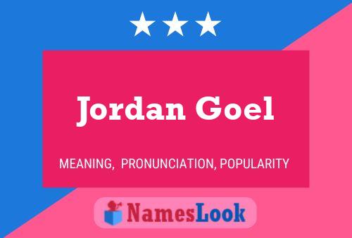 Постер имени Jordan Goel