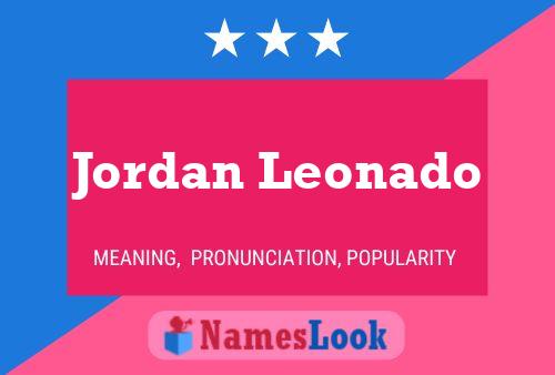 Постер имени Jordan Leonado