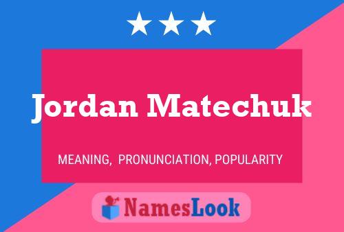 Постер имени Jordan Matechuk