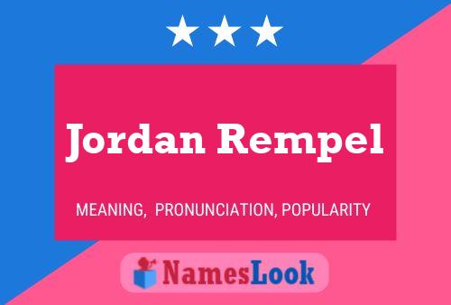 Постер имени Jordan Rempel