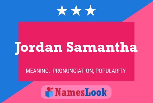 Постер имени Jordan Samantha