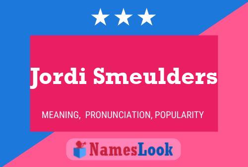 Постер имени Jordi Smeulders