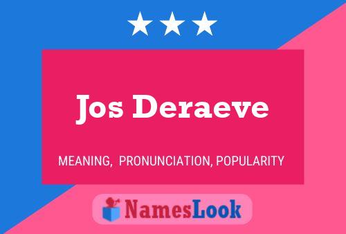 Постер имени Jos Deraeve