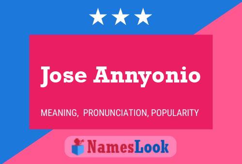 Постер имени Jose Annyonio