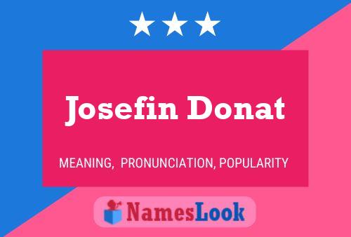 Постер имени Josefin Donat