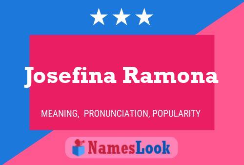 Постер имени Josefina Ramona