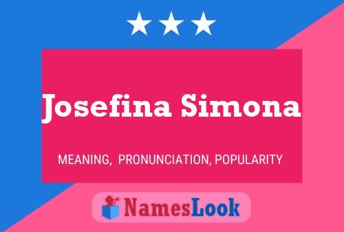 Постер имени Josefina Simona