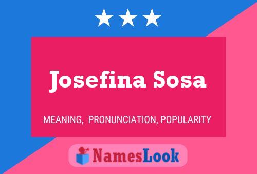 Постер имени Josefina Sosa