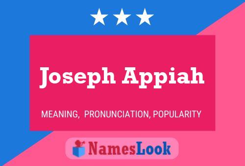 Постер имени Joseph Appiah