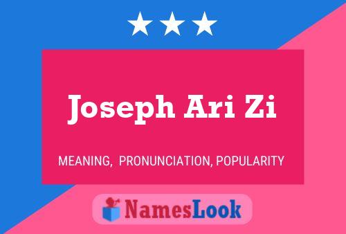 Постер имени Joseph Ari Zi