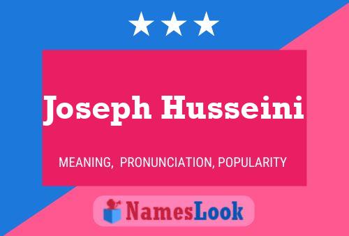 Постер имени Joseph Husseini