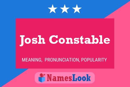 Постер имени Josh Constable