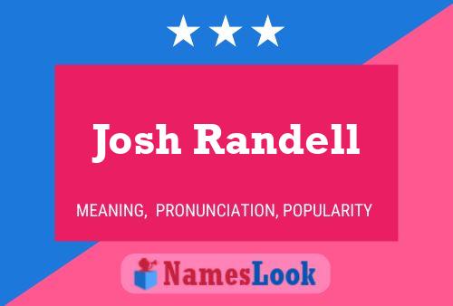 Постер имени Josh Randell