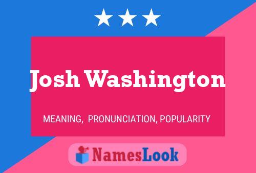 Постер имени Josh Washington