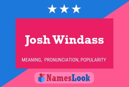 Постер имени Josh Windass