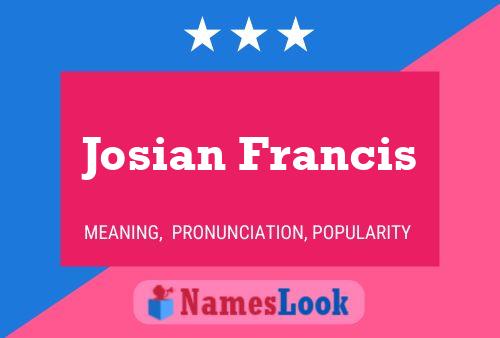 Постер имени Josian Francis