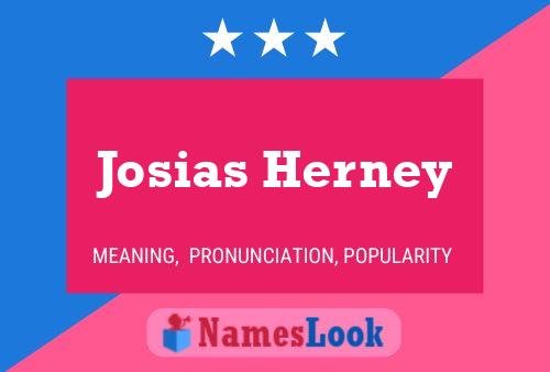 Постер имени Josias Herney