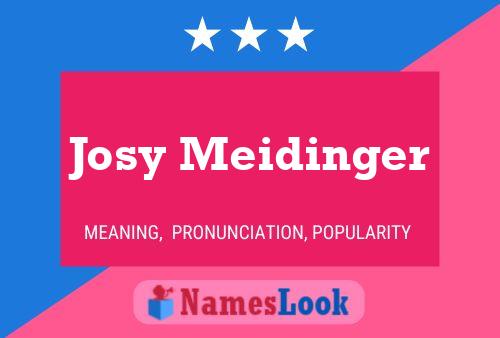 Постер имени Josy Meidinger