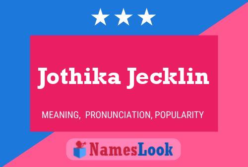 Постер имени Jothika Jecklin