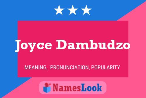 Постер имени Joyce Dambudzo