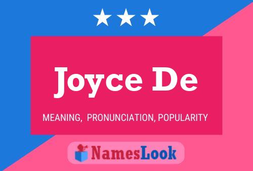 Постер имени Joyce De