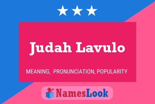 Постер имени Judah Lavulo