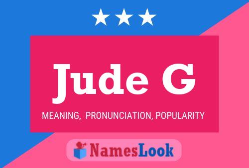 Постер имени Jude G