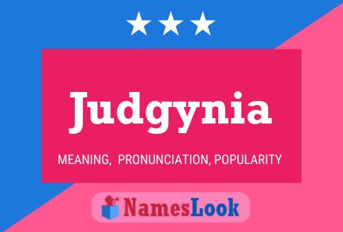 Постер имени Judgynia