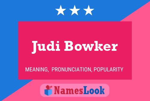 Постер имени Judi Bowker