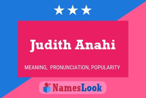 Постер имени Judith Anahi