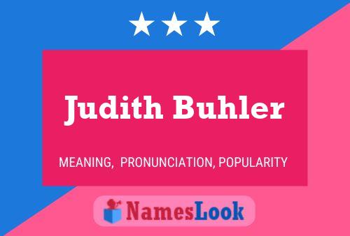 Постер имени Judith Buhler