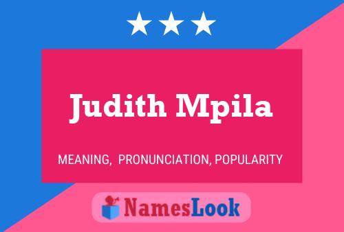 Постер имени Judith Mpila