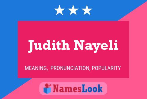 Постер имени Judith Nayeli