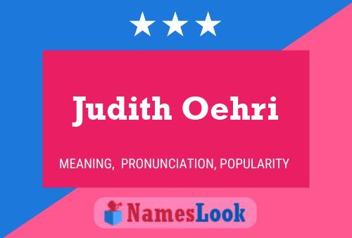 Постер имени Judith Oehri