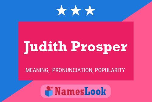 Постер имени Judith Prosper