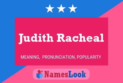 Постер имени Judith Racheal