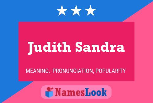 Постер имени Judith Sandra