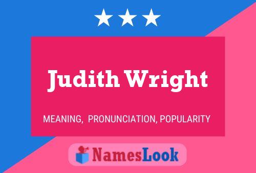 Постер имени Judith Wright