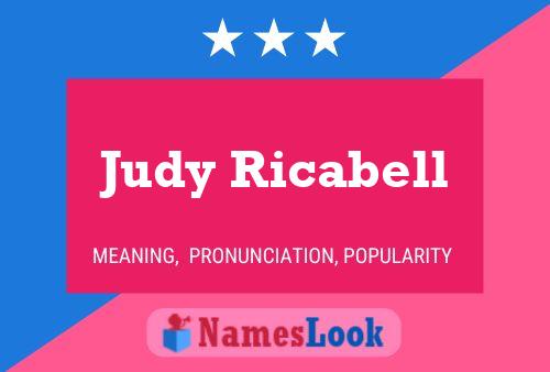 Постер имени Judy Ricabell