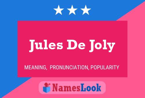 Постер имени Jules De Joly