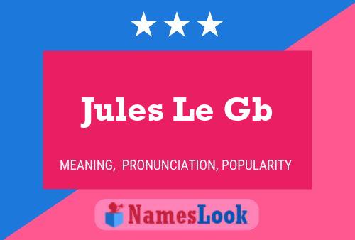 Постер имени Jules Le Gb