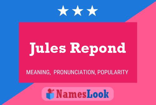 Постер имени Jules Repond