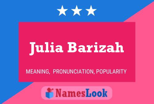 Постер имени Julia Barizah