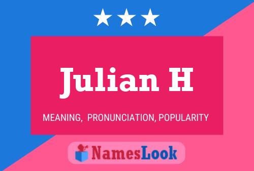 Постер имени Julian H