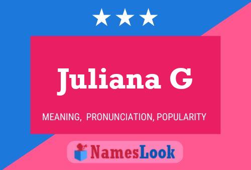 Постер имени Juliana G