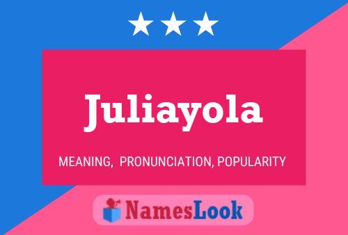 Постер имени Juliayola